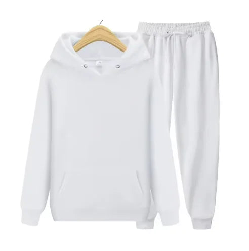 2026 men's autumn and winter casual two-piece hooded sweatshirt and pocket pants regular fit outdoor sports set BAZAARHUBO