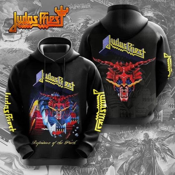 Hot Rock Judas Priest Band 3d Print Hoodie Men Women Fashion Hip Hop Hoodie Sweatshirt Women Sweats Men Clothes Unisex Tracksuit
