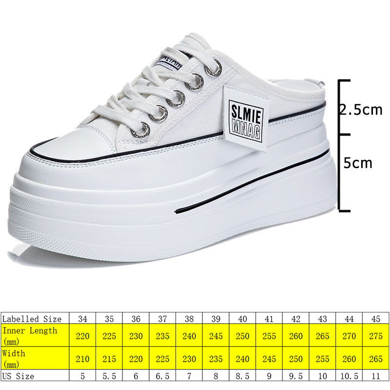 Fujin flip flops women 7.5cm Platform Slippers Denim Chunky Sneaker Casual Comfy Breathable Summer Shoes Women's slippers
