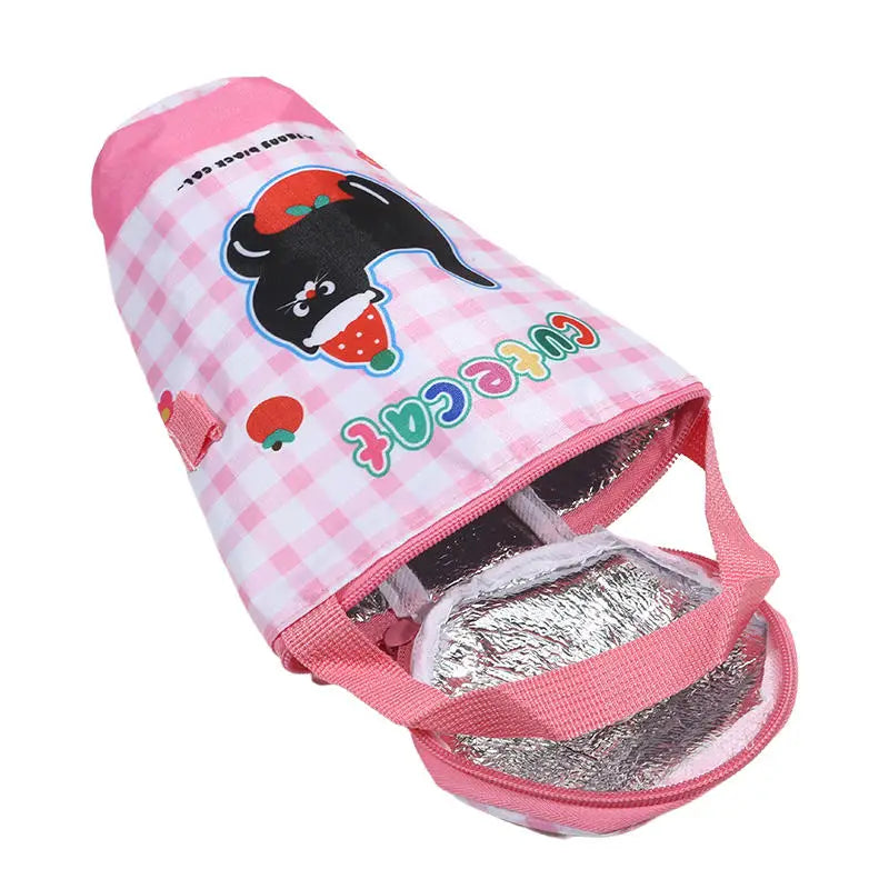 Portable Milk Tea Tote Bag Heat Preservation Bag Carrying Insulated Cup Cover Umbrella Bag Handbag Camping Drinkware Accessories