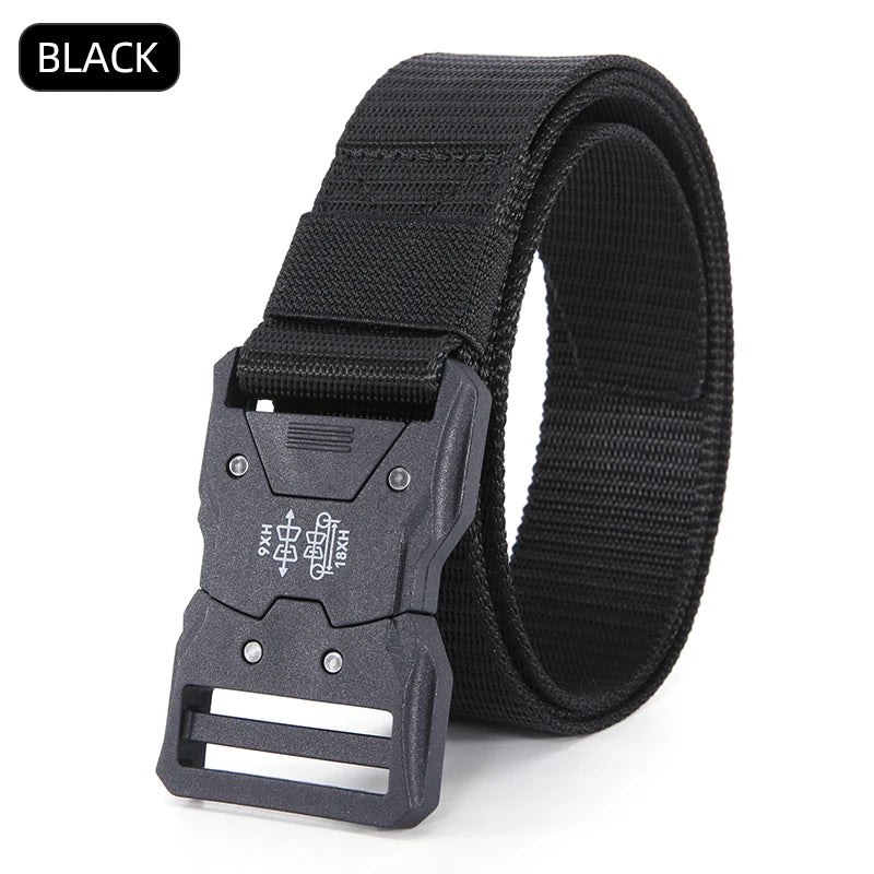 Plastics Tactical Belt Quick Release Outdoor Belt Soft Real Nylon Sports Accessories Men And Women Black Belt BAZAARHUBO