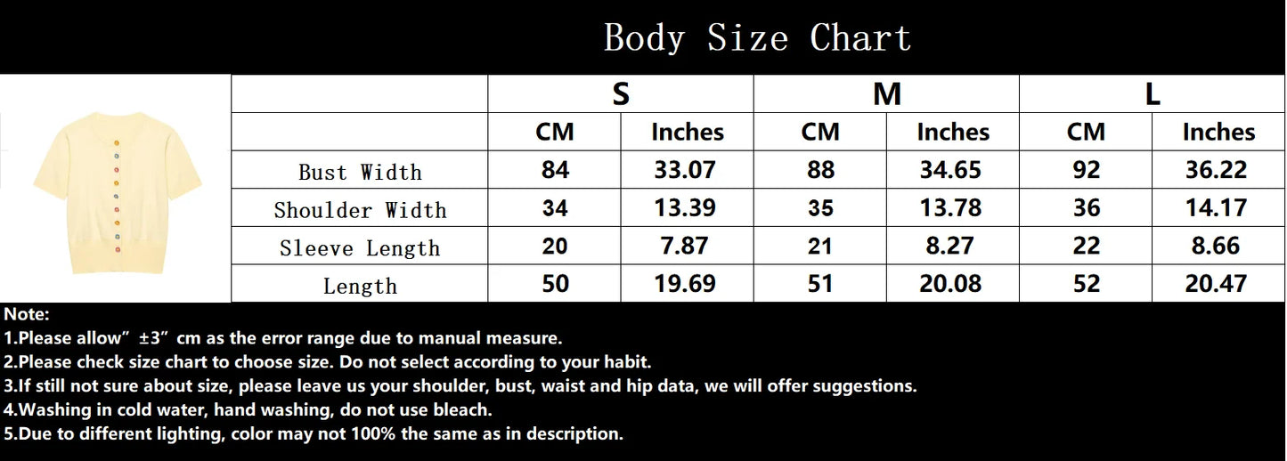 KONDALA Casual Butter Yellow Knit Cardigan Short Sleeve O Neck Flower Buttons Top Fashion 2026 Summer Holiday Women Knit Outwear