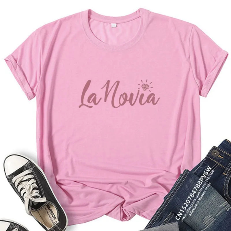 Bachelorette Party T Shirt Bride Tribe Hen Party La Novia Wedding Gift Shirt