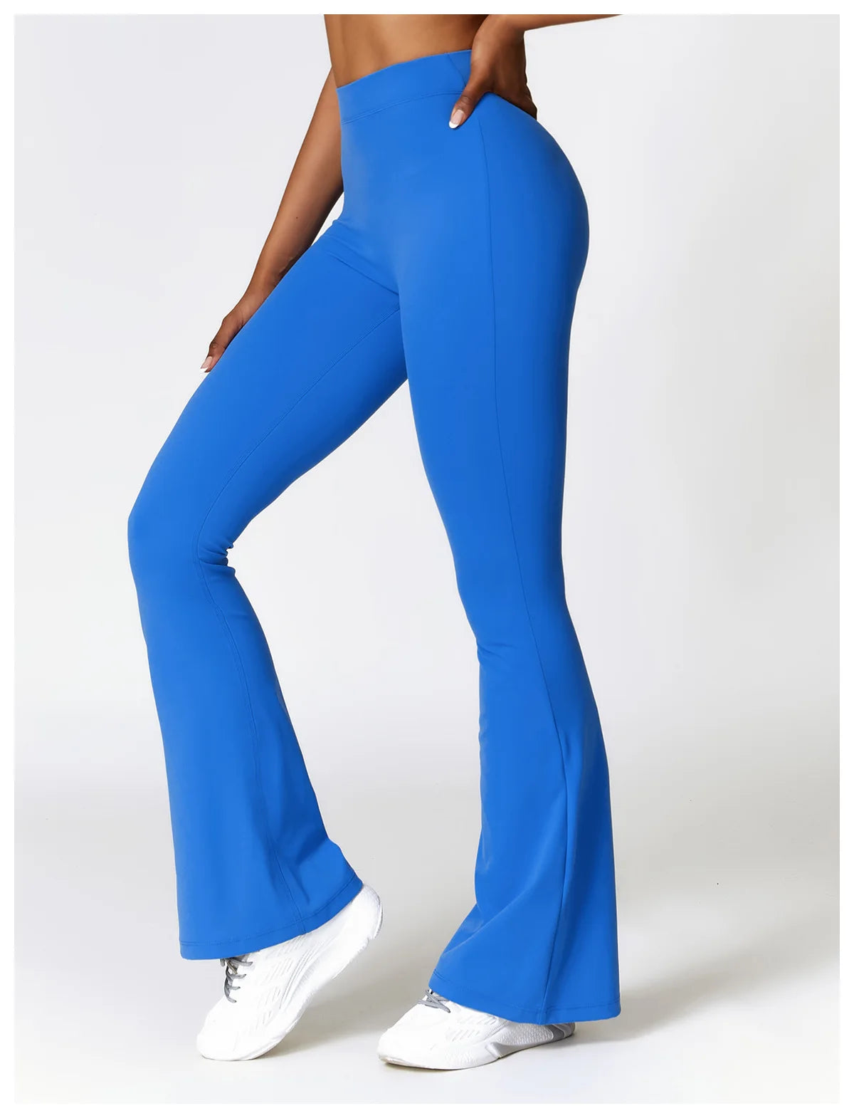 New Yoga Pants Flare Leggings Women High Waist Wide Leg Pants Women Gym Fitness Sports Flared Pant Dance Trousers V-shaped Hip