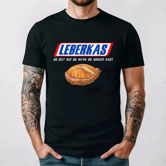 ‌Leberkas Du Bist Ned Du Wenn Du Hunger Hast Funny T Shirt Men Women Cotton Round Neck Breathable Casual Vintage New Arrival