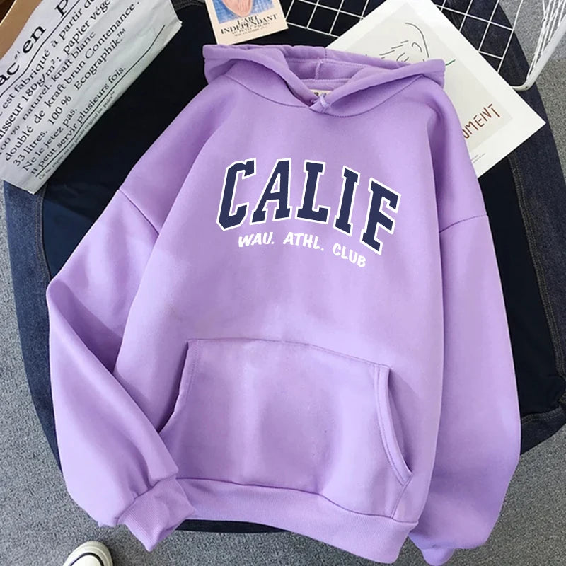 Women Hoodies Oversized Drop shoulder Fashion Loose Fleece Autumn Winter Printed Letter Pullover Aesthetic Sweatshirts 2025 New