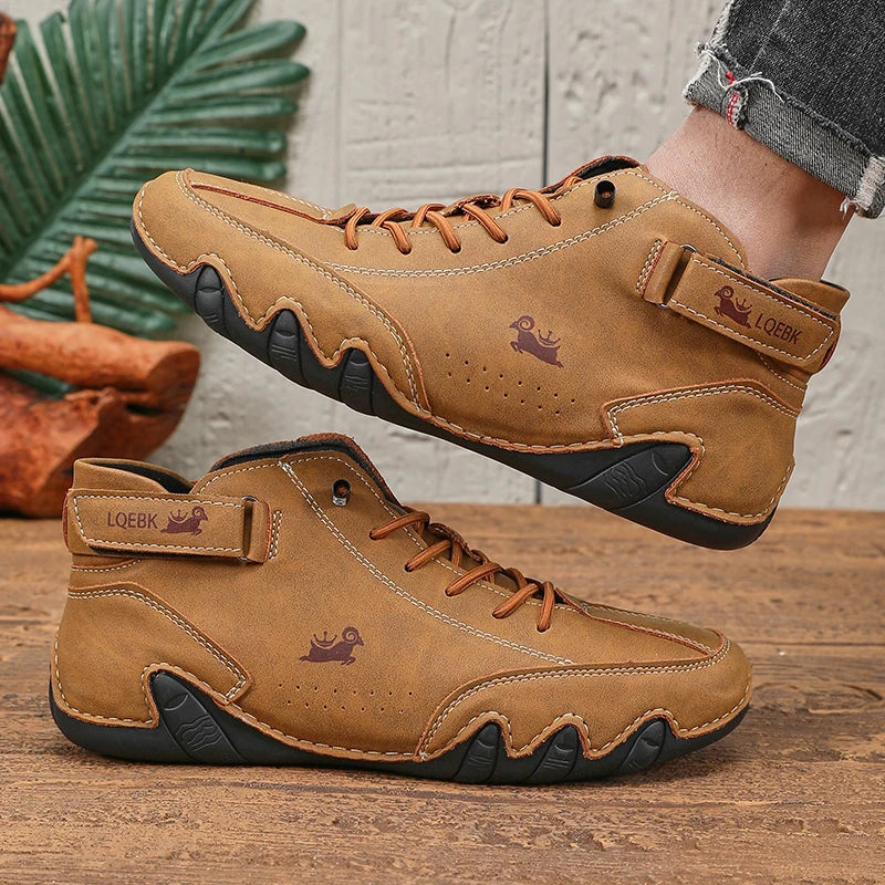 Leisure Men's Boots High-quality Stitching Soft Sole Comfortable Breathable Non Slip Durable Upper Cycling Couple Platform Boots