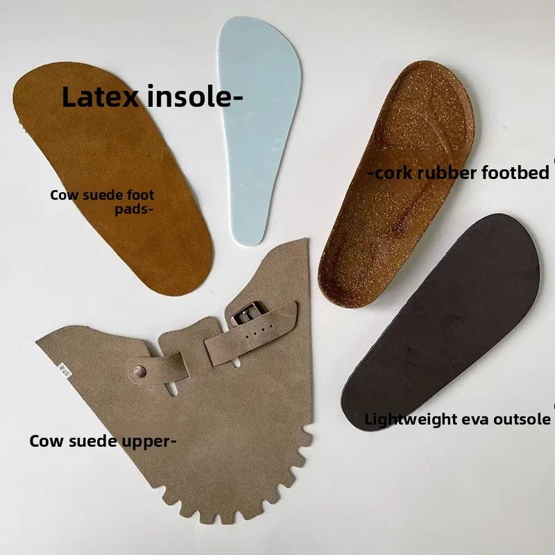 High Quality Leather Sandals for Men and Women CasualComfortable Anti-Slip Spring and Autumn Beach Shoes for Fashion Slippers