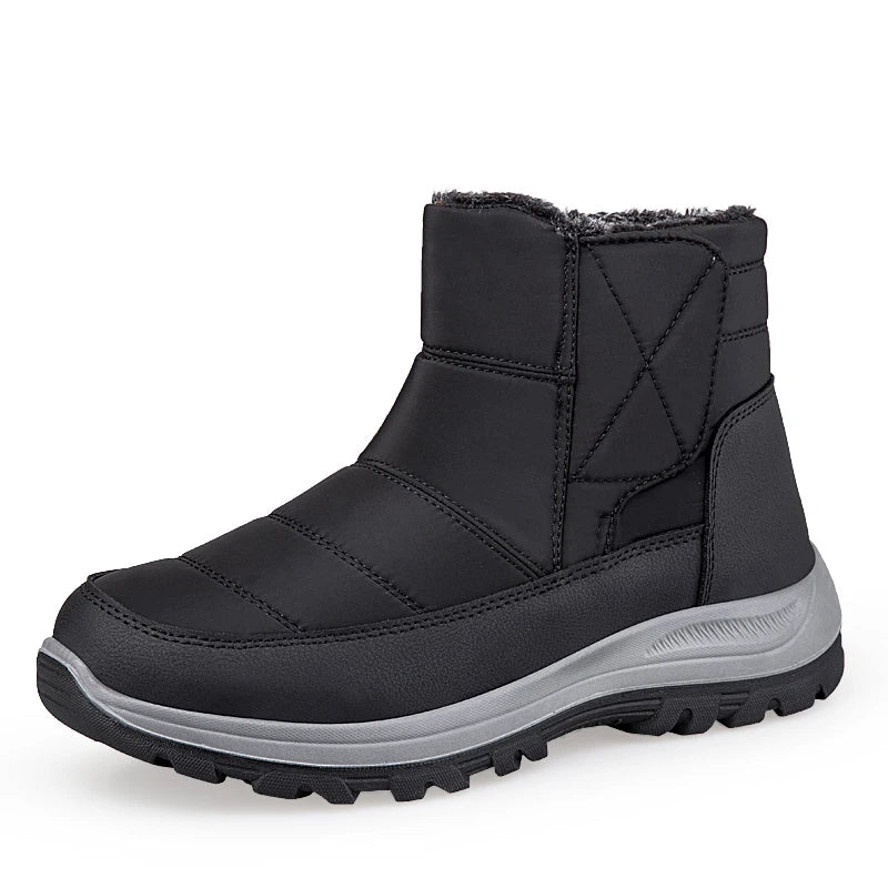 New Winter Men's Boots Snow Boots Thicken Warm Plush Waterproof Non-slip Outdoor Casual Ankle Boots Size 36-46 Men Cotton Shoes