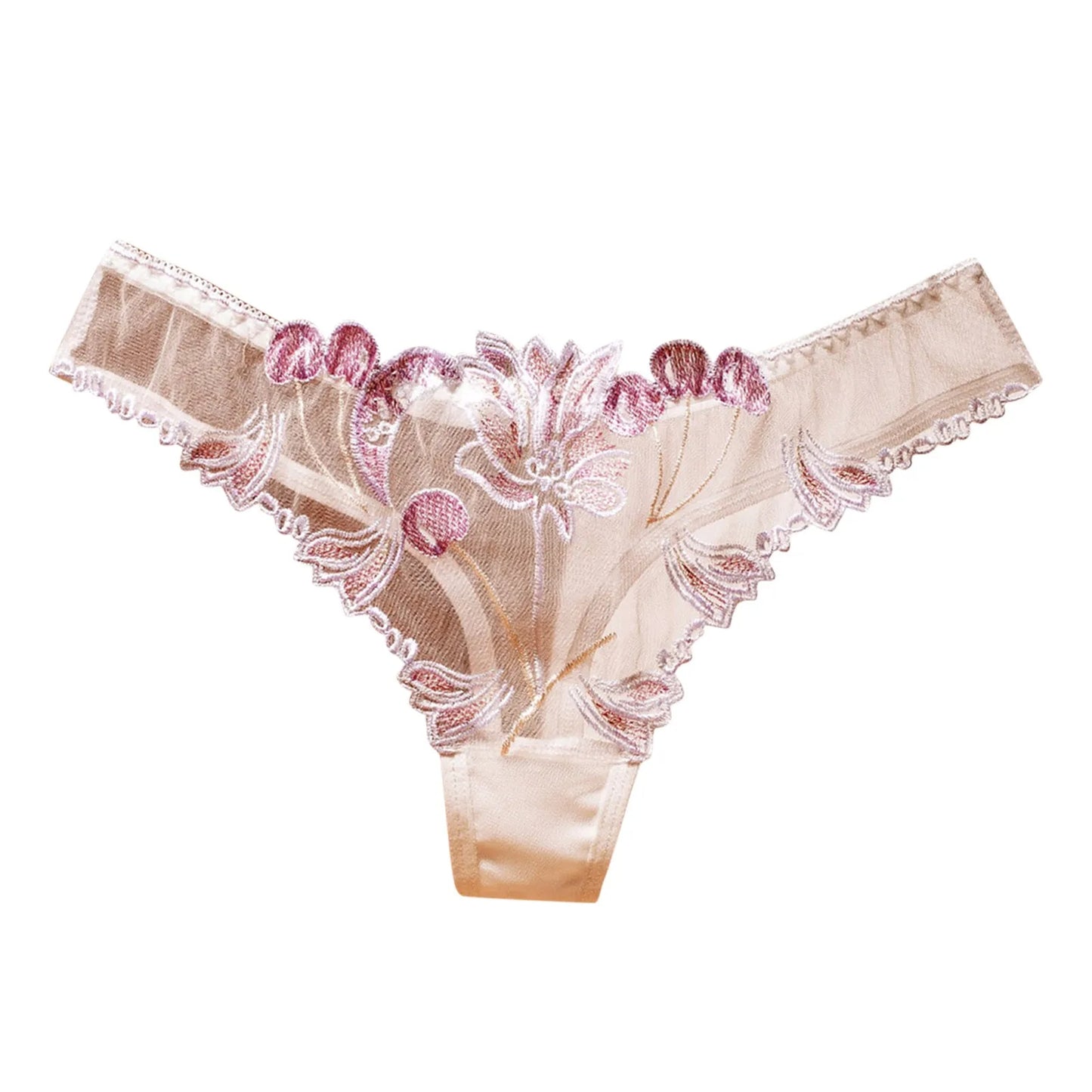 Sexy Lingerie Underwear Women Thong Womens Mesh Full Embroidery Sexy Panties Womens Bikini String Panties Womens Plus Size
