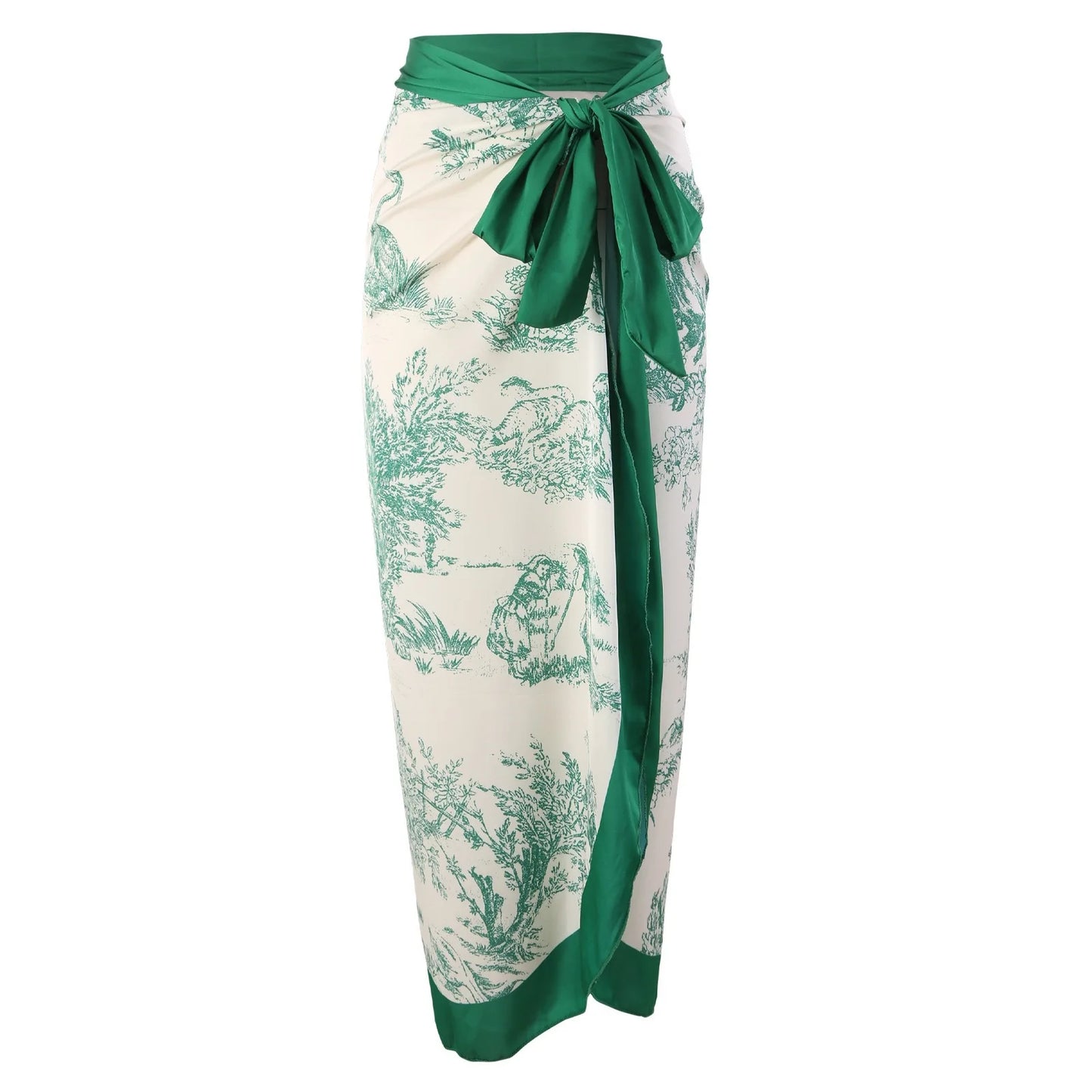 Women Swimwear Swimsuit Two-piece set Summer Print Bodysuit Bikini Set Beach Style Wear Maxi Dress Skirt One-piece swimsuit