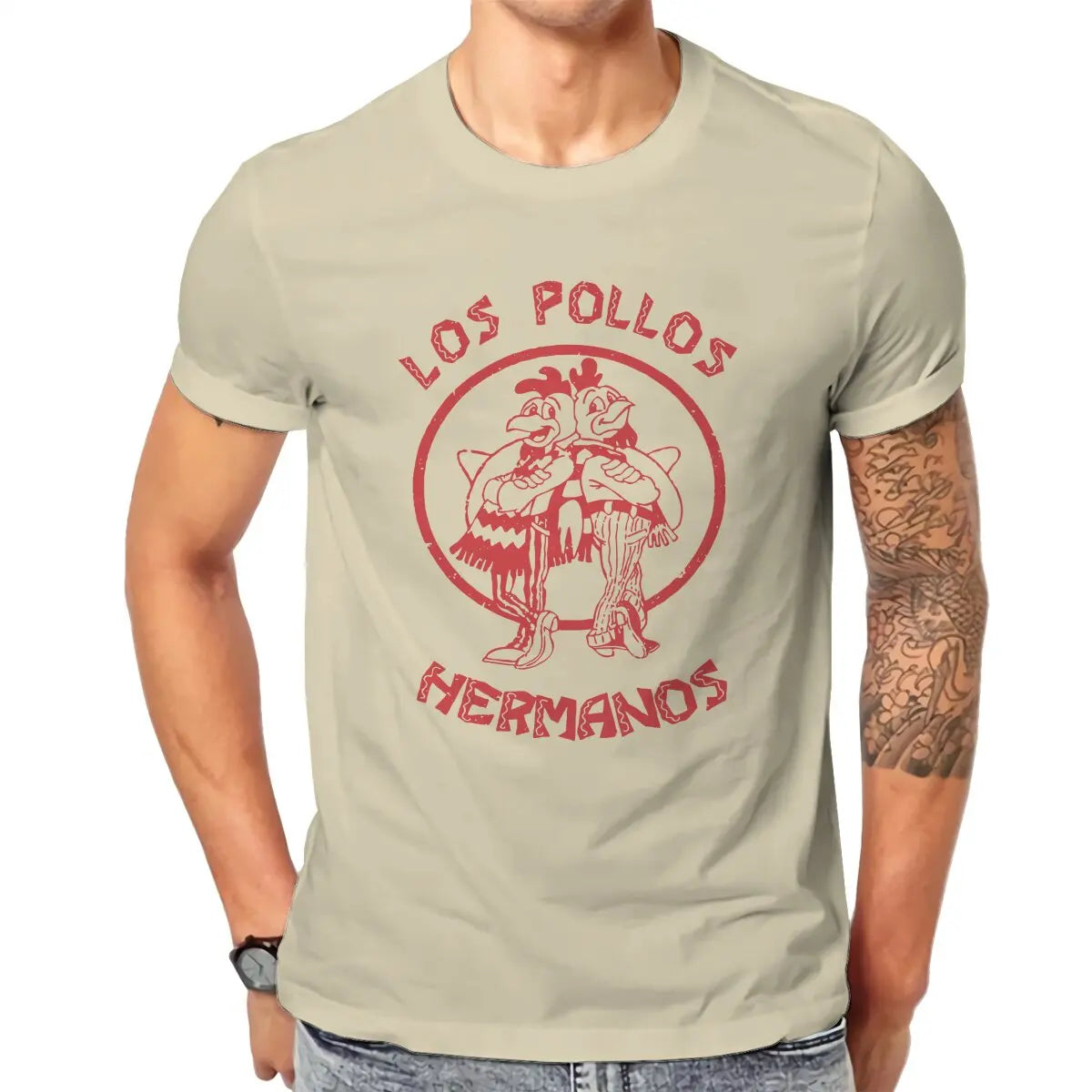 Funny Breakings Bads T-Shirt Men Crewneck Cotton T Shirt Chicken Brothers Short Sleeve Tees Printing Tops