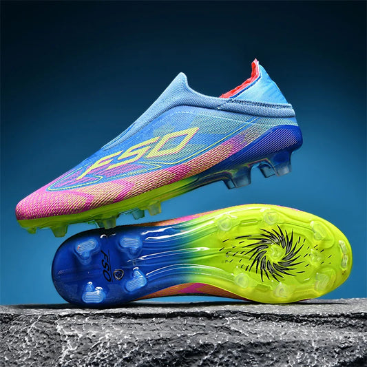 New Men Football Boots High-quality Soccer Shoes Sneakers Match Indoor Non-Slip Grass Cleats Mid-top Light Hot-selling Outdoor