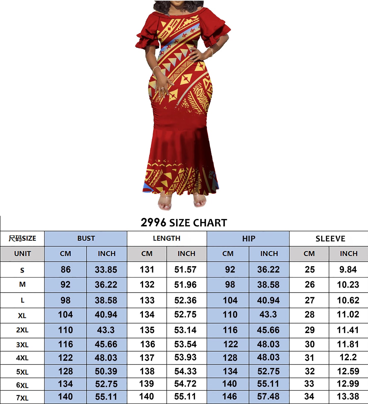 Mermaid Dress And Buttons Shirt Polynesian Couple 2 Pcs Set Plus Size Party Samoan Puletasi Matching Couple Outfits