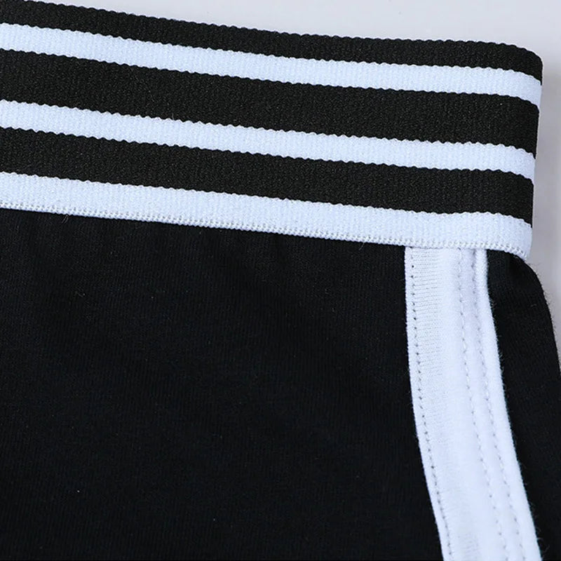 Women's Low-Waist Boxer Boyshort Panties Single Piece Comfortable Breathable Sport Underwear Ladies Intimate Lingerie Women's pa