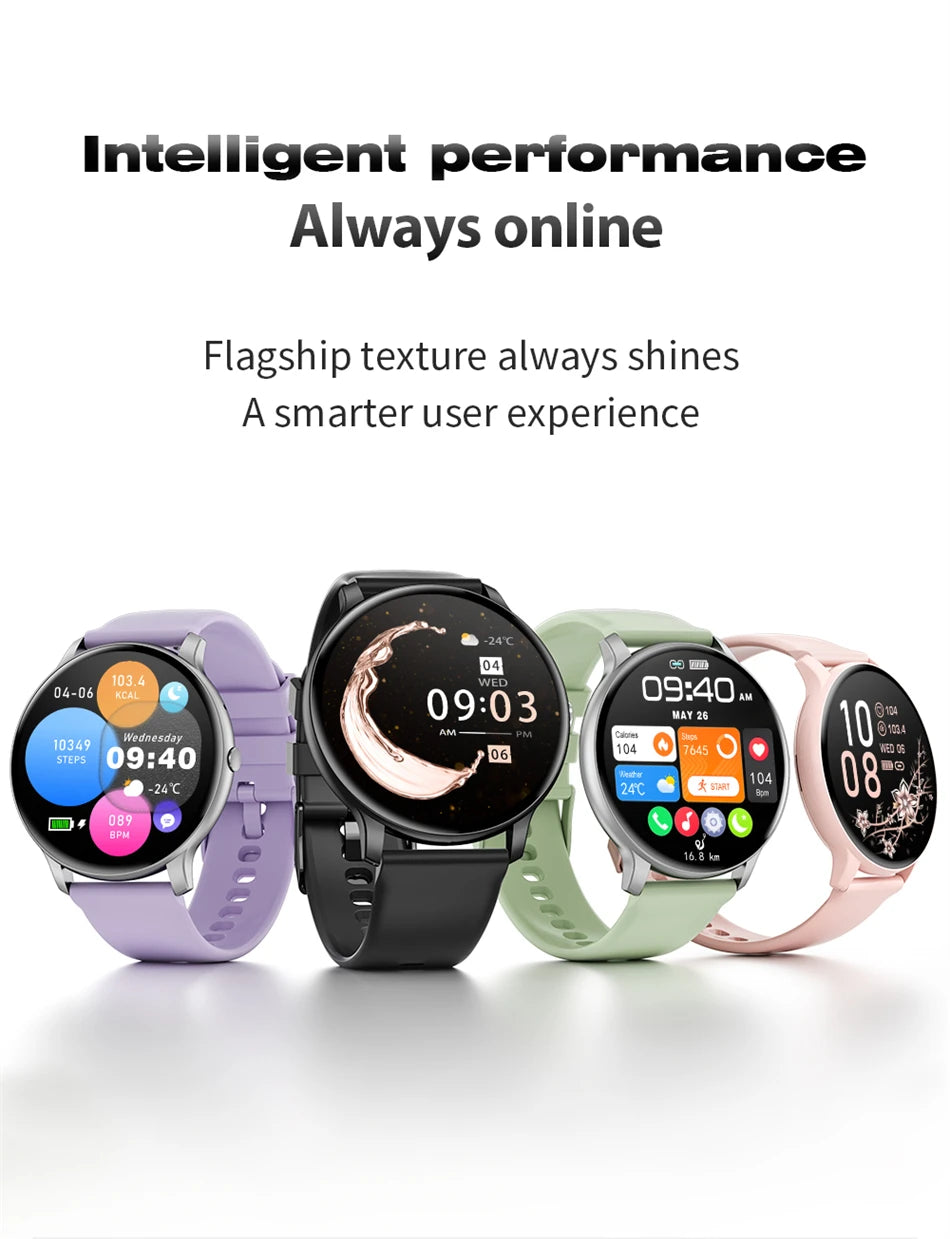 LIGE Women's SmartWatch Blood Oxygen Monitor Sports Fitness Tracker Bluetooth Call Al Voice Assistant Watches For Android IOS