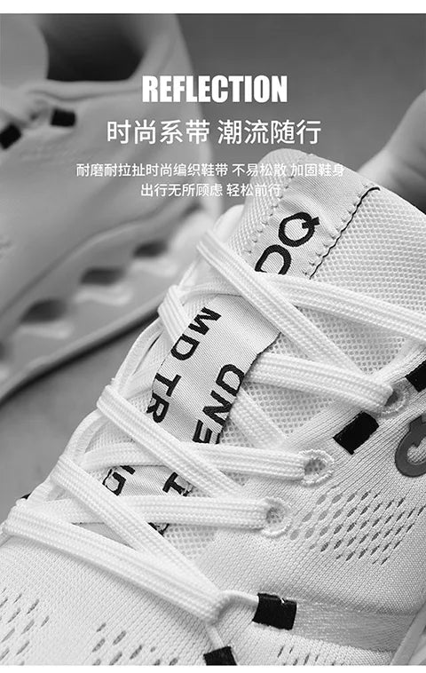 Spring new men's sports shoes breathable mesh shoes casual shoes outdoor running shoes with cushioning and lightweight design