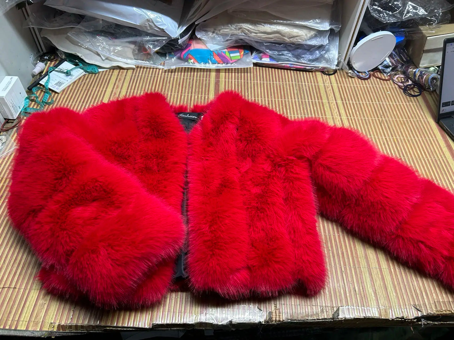 Faux Fox Fur Coat V-Neck Winter Woman Long Sleeve Warm Winter Coat Women Fashion Luxury New Fur Jacket Teddy Chic Outwear 2024