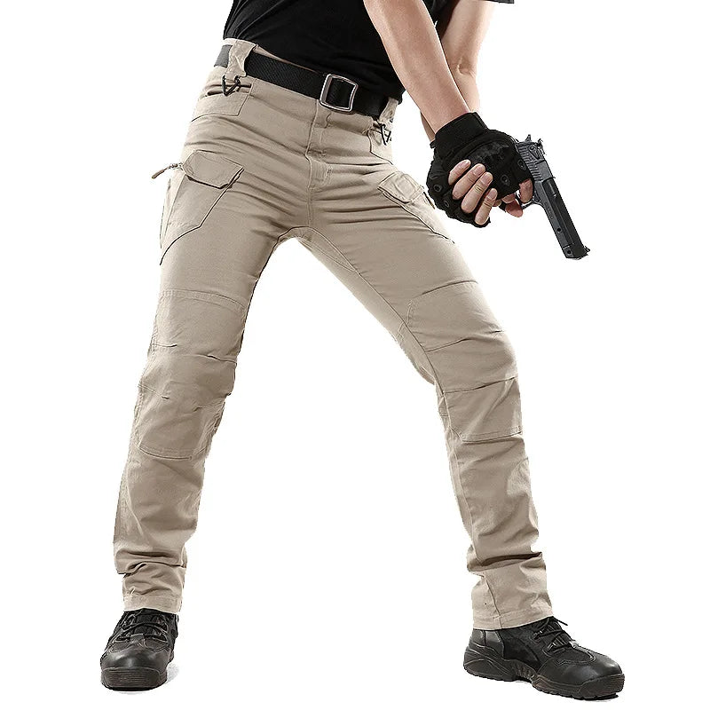 IX9 Stretch Tactical Pant City Cargo Pants Cotton Multi Pockets Work Pant Men Outdoor Hiking Camping Trousers A2FIX9