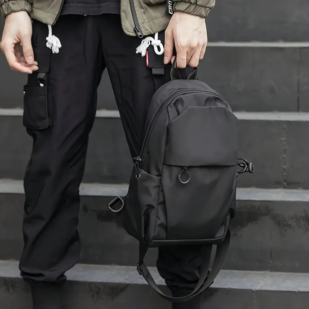 Men's Nylon Crossbody Bag - Multi-Pocket Stylish Casual Sling for Outdoor Activities Cycling and Hiking Crossbody Luxury Bag