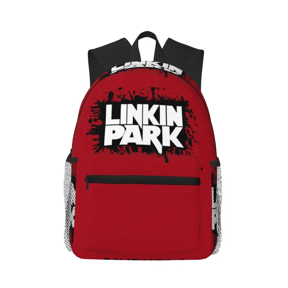 L-Linkin-S P-Park-S Band Student Backpack School Bag Hiking Travel Daypack for Boys Girls Fashion Bookbag Shoulder Bags