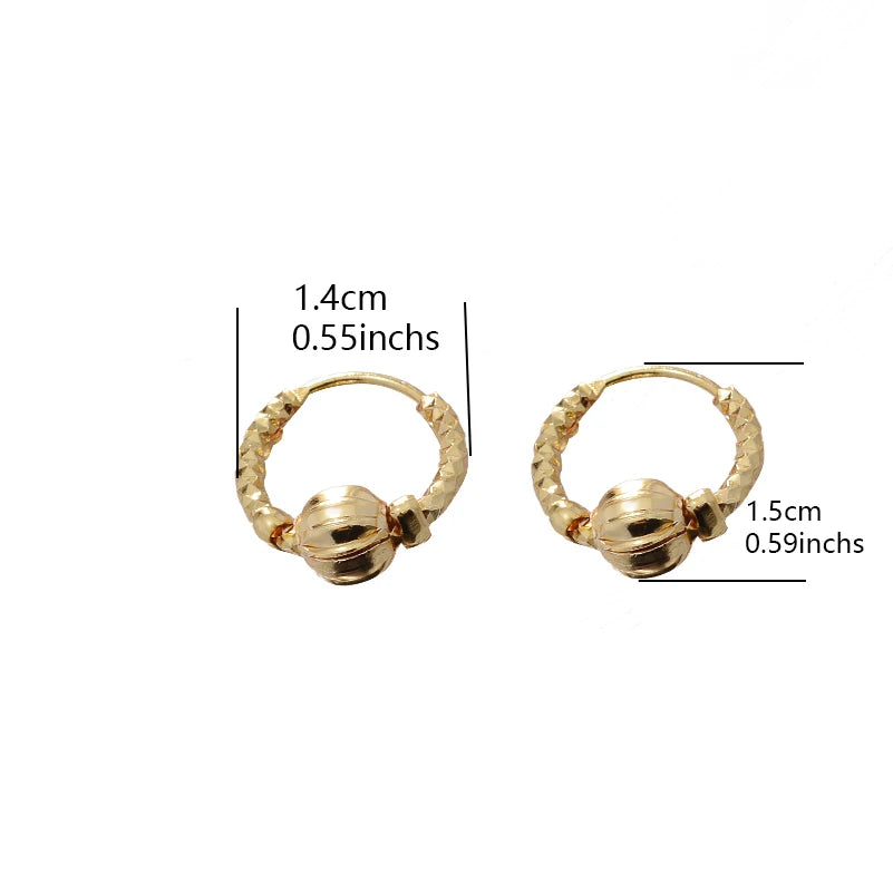 Ethiopian Gold Color Earrings For Woman African Fashion Wedding Bridal Party Wife Earrings Jewelry New