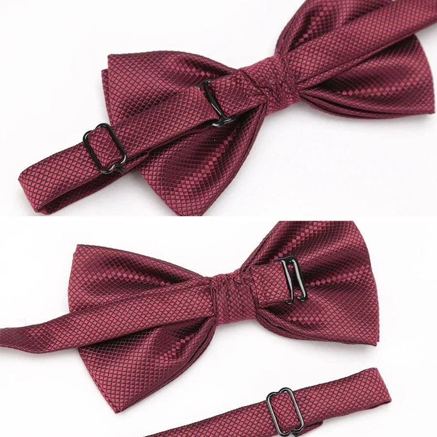 Men Bowtie Cravat Set Solid Fashion Butterfly Party Wedding Bow Ties Girls Formal Dress Tie Mens Bowknot Fashion Accessories BAZAARHUBO
