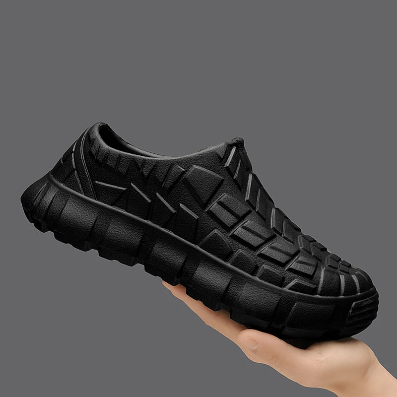 New Coming Men Chef Shoes Anti Slip Work Shoes Lazy Slippers Casual Trendy Slipper One Step Fashion Garden Shoes For Beach