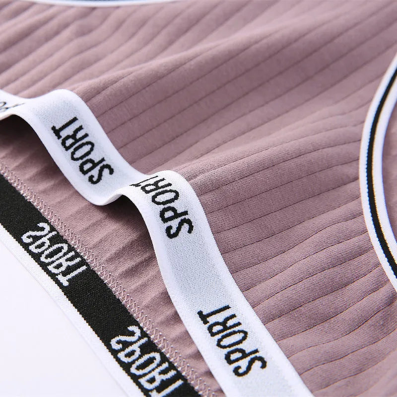 Fashion Letter Women's Underwear Breathable Cotton Triangle Pants Mid Waist Sexy Comfortable Lingerie Bright Cute Girl Briefs