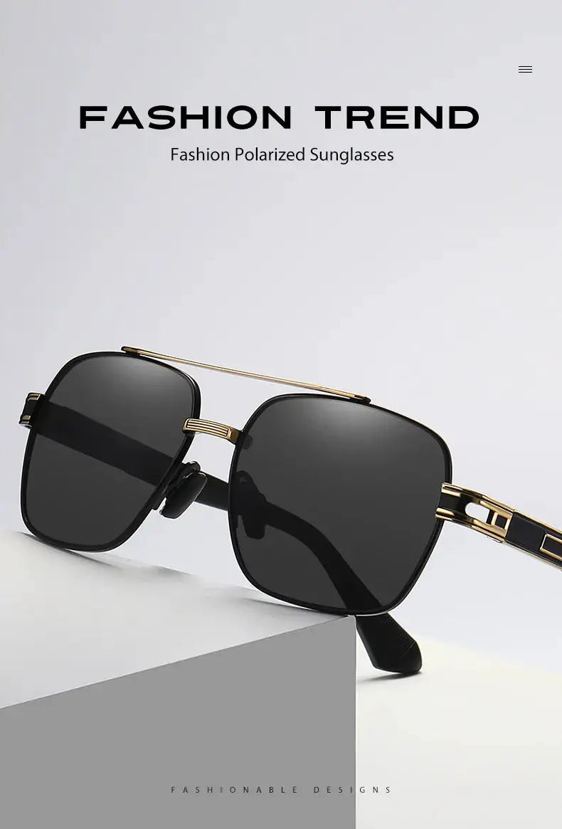 Anti-glare Minus Lens Prescription  Metal Sunglasses Men Polarized UV400 Driving Goggle 0 -0.5 -0.75 -1.0 To -6.0 BAZAARHUBO