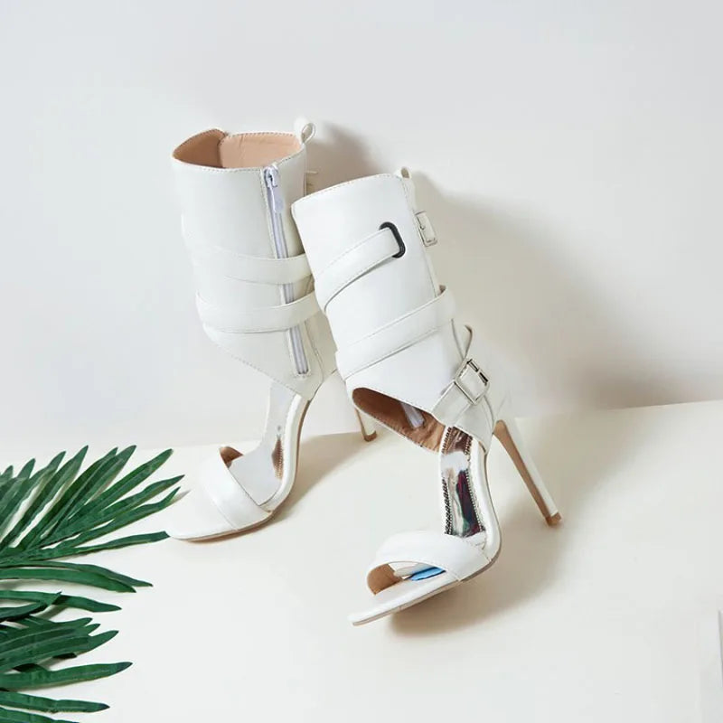 High Heels Sandals for Women Summer New 2025 High Top Women's Shoes Roman Ankle Boots Female Pumps Sandalias Mujer WSH5315