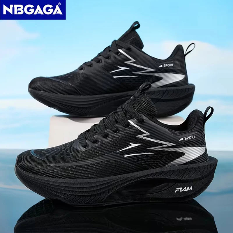 Men's Running Shoes Breathable Lightweight Non-slip Marathon Sneakers Outdoor Comfortable Athletic Walking Casual Trainers