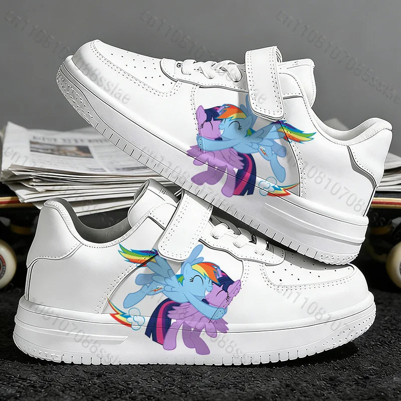 Twilight Sparkle Lovely Cartoon Printing Girls Children Parent Child Student Teenager Lightweight Lace Up Casual Sports Shoes