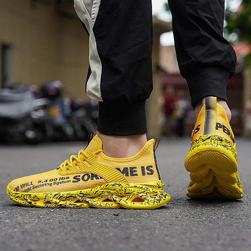 Men’s Sneakers Comfortable Breathable Platform Shoes Man Running Shoes Breathable Comfortable Fashion Walking Sneakers