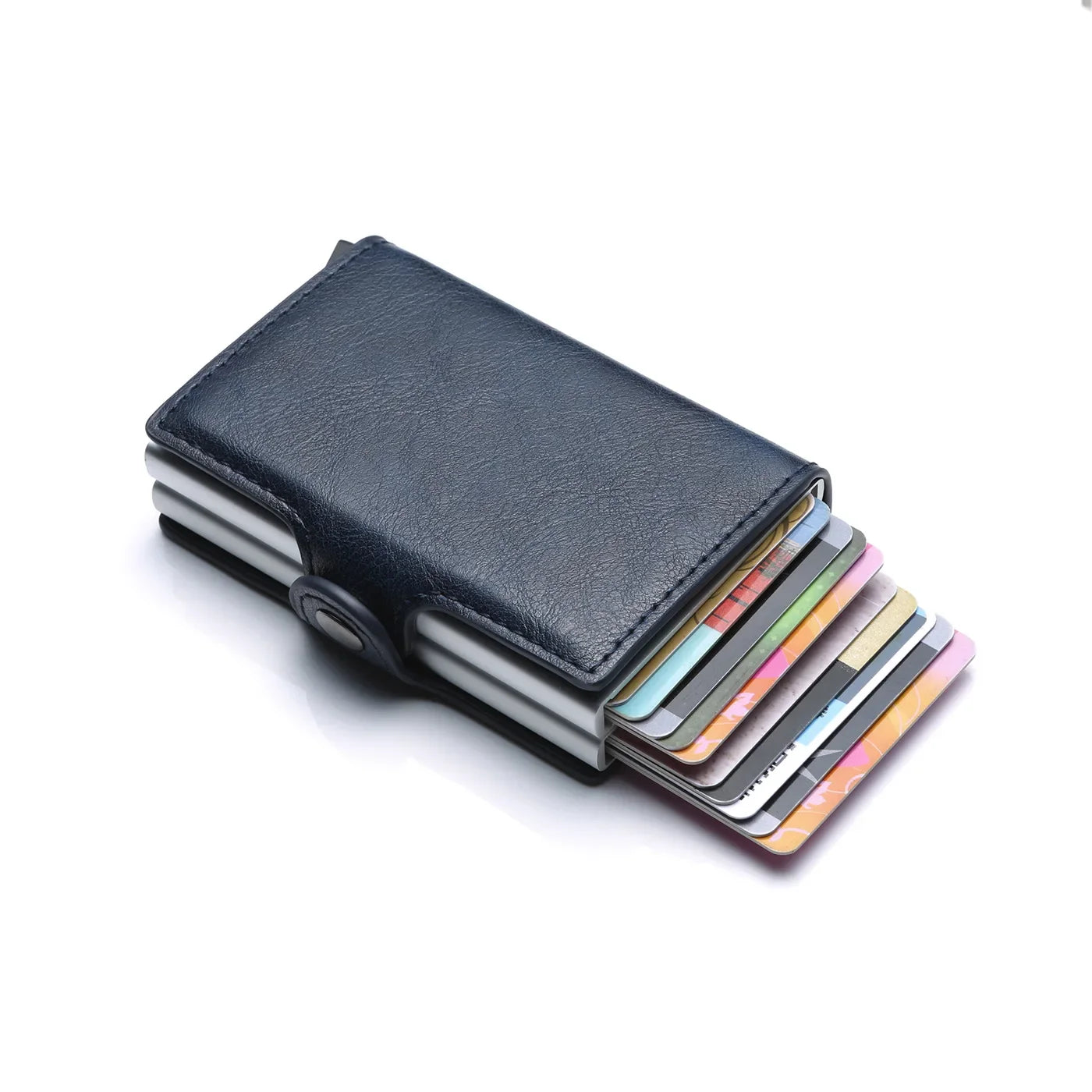 Rfid Men Card Wallets Free Name Engraving Carbon Fiber Slim Mini Wallet 14 Card Holders Small Money Bag Male Purses