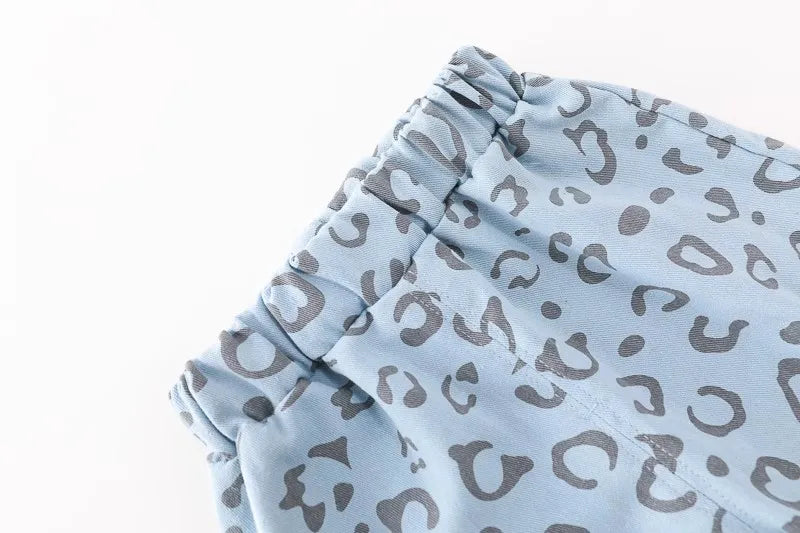 Fashion Autumn Children Suits Baby Boys Girls Clothes stamp Cotton T-Shirt Pants 2Pcs/sets Spring Toddler Clothing Sport Suits