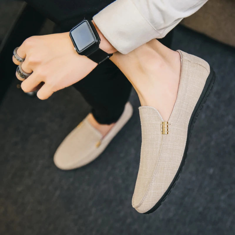 Men's Casual Shoes Soft Sole Loafers High Quality Slip on Sneakers Comfortable Men Driving Shoes Formal Party Flats Plus Size 46