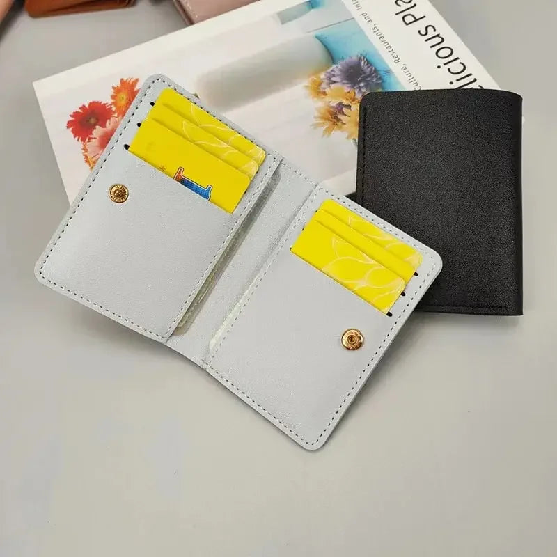 Ultra Thin Design Credit Card Holder Women Wallets Fashion Purses Small Wallet for Men Short Clutch Purse Money Bag Mens Wallet