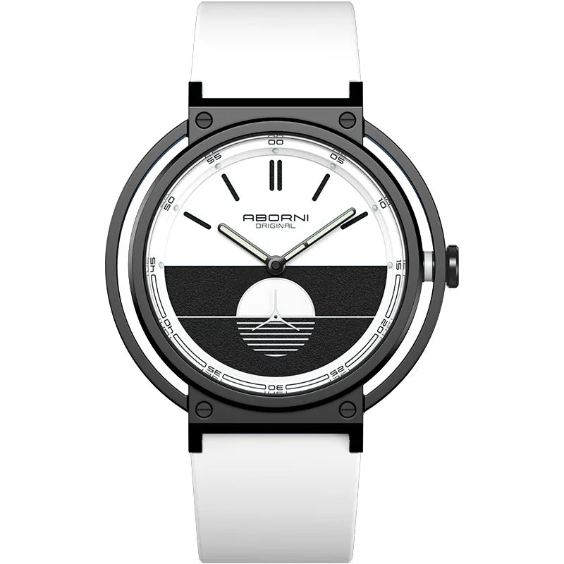 ABORNI Top Luxury Brand Quartz Watch Men Silicone Strap Military Watches Waterproof Fashion Male Wristwatch Relogio Masculino