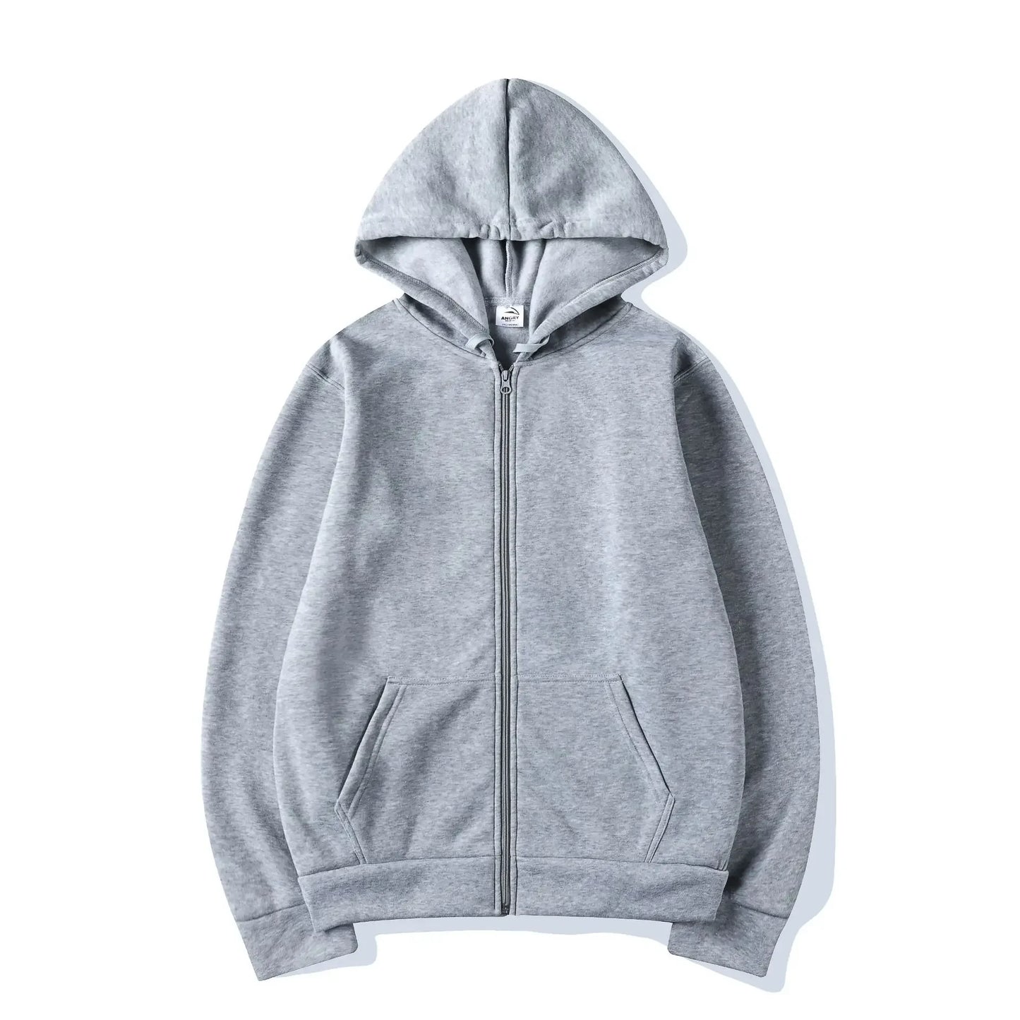 Men's and Women's Universal Warmth Trendy Zippered Hooded Sweatshirt - Fall/Winter Style - Men's - New Long-Sleeved Hooded Sport BAZAARHUBO