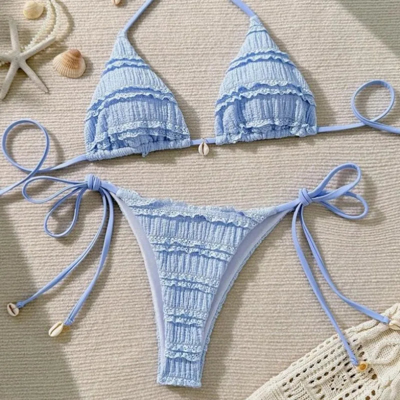Sexy Bikini Two-Piece Swimsuit Split Swimwear Female Swimming Bathing Suit Women Bikini Set Beachwear Biquine Brasileiro