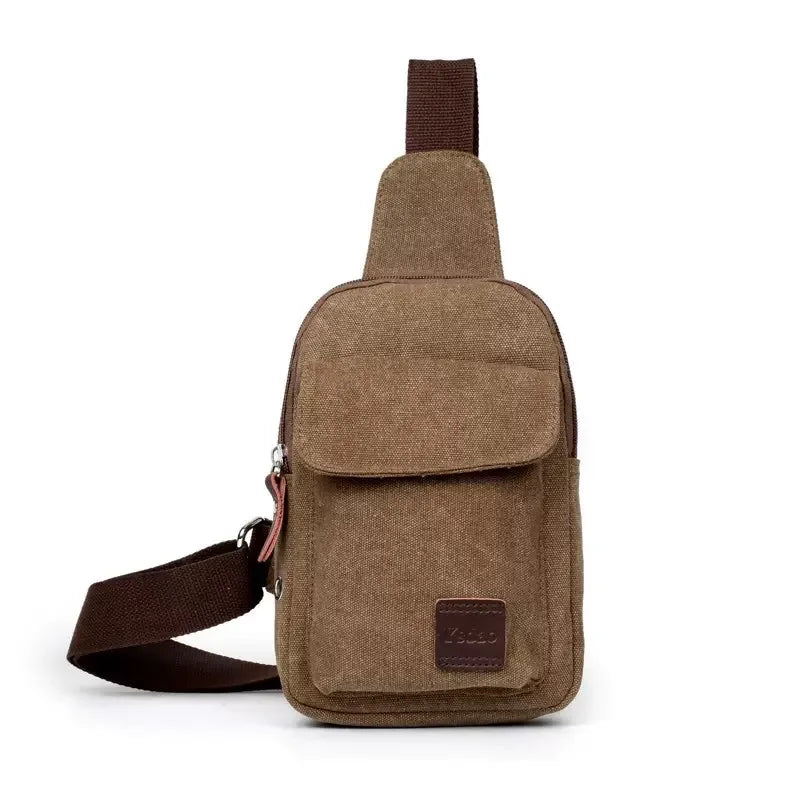 YoReAi Men Casual Canvas Usb Charging Chest Bag Messenger Sling Pack Design Practical Shoulder Bags for Male Crossbody Sac a Dos