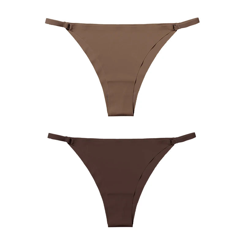 1Pc/2Pcs/4Pcs/7Pcs/Set Hot Sale Women's Panty Thin Belt Sexy Cotton Crotch Briefs Comfortable Breathable Seamless Panties