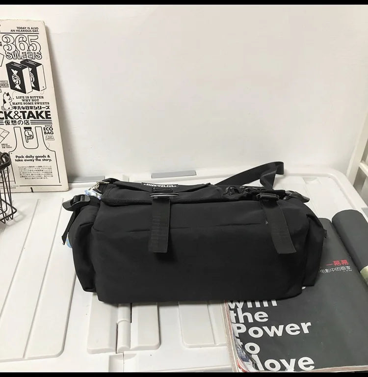 Canvas Crossbody Bags for Women 2023 Nylon Men Postman Student Shoulder Messenger Bag Large Satchel Fashion Bookbag Big Handbags