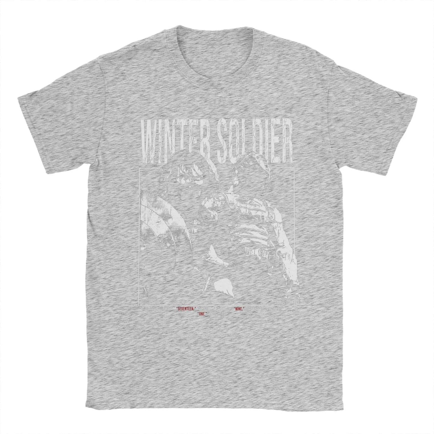 2026 Bucky Barnes Thunderbolts Winter Soldier Sebastian Stan T-Shirts for Men Cotton Tee Shirt O Neck T Shirts Birthday Clothes