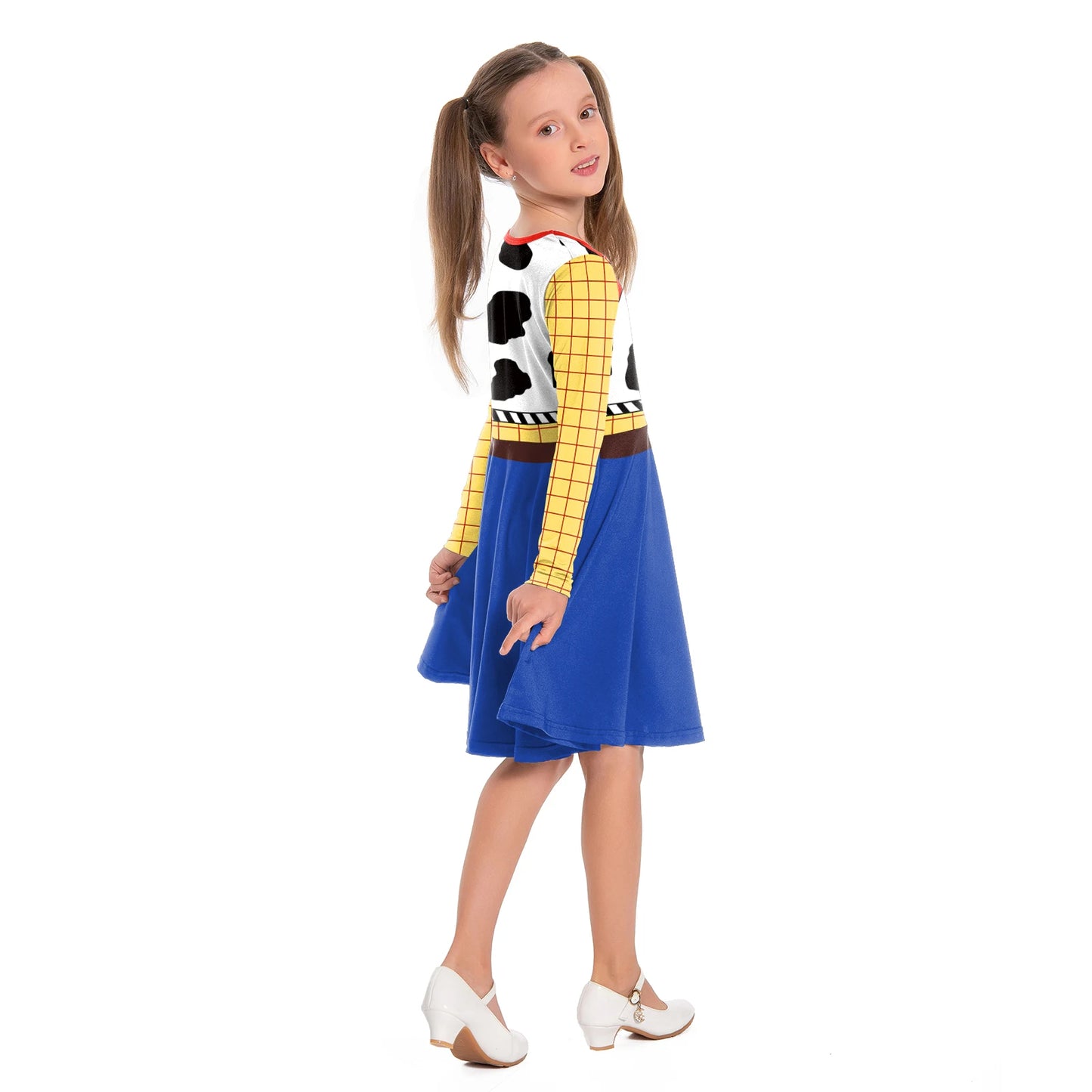 Woody Cosplay Costume Men Boys Jumpsuit Halloween Family Matching Outfits Carnival Party Cowboy Jessie Women Fancy Dress