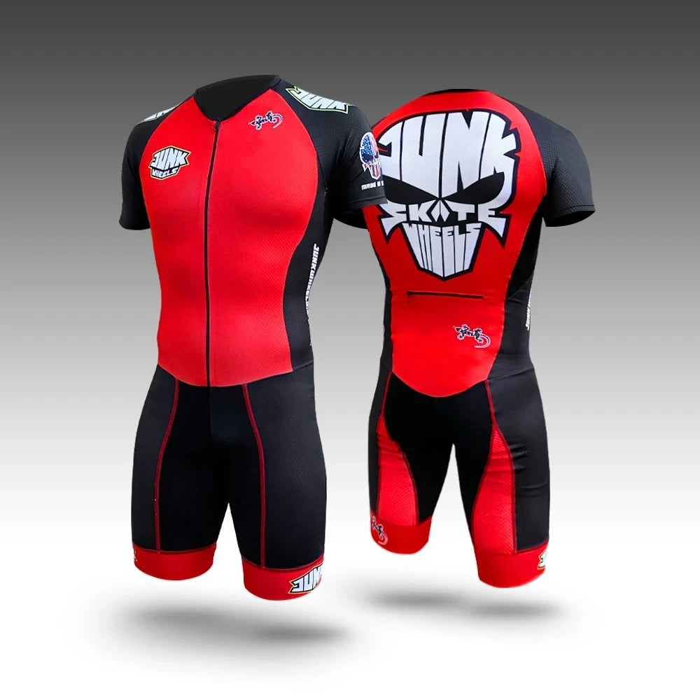 Mans Roller Skating Cycling Jersey Triathlon Clothing Tri Suit Skinsuit Conjunto  Bike Body Sport Swim Run Jumpsuit No Cushion