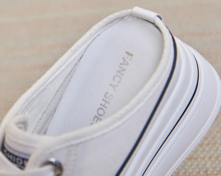Fujin flip flops women 7.5cm Platform Slippers Denim Chunky Sneaker Casual Comfy Breathable Summer Shoes Women's slippers