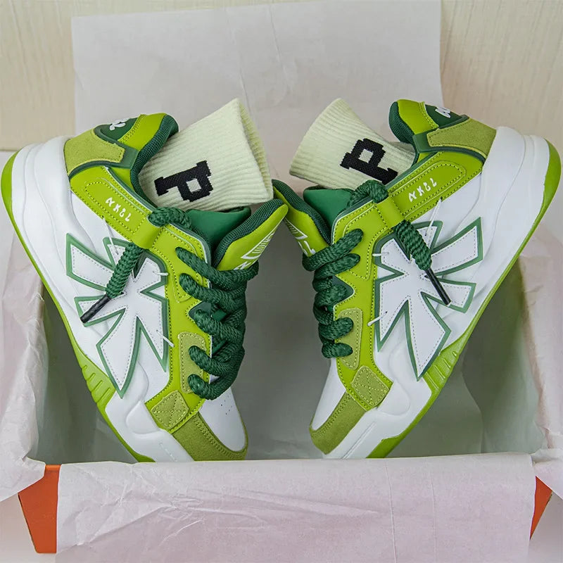 2024 Spring and Autumn Men's Thick Sole Elevated Casual Sports Shoes Fashion Breathable and Durable Running Shoes sneakers men