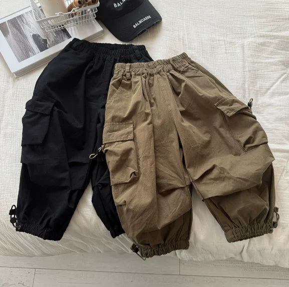 Boys Pant 2025 Autumn Winter Krean Style Kids Clothes Fashion Cool Trendy Workwear Casual Long Loose Versatile Pants